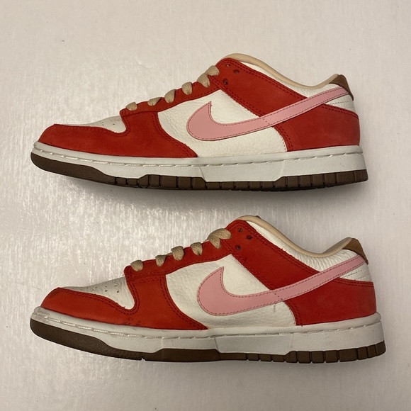 NIKE Women’s Dunk Low Premium “ Bacon” FB7910-600 Leather Sneakers Size 6.5 - Picture 9 of 11